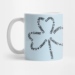 Clarinet Text Shamrock Mug